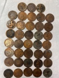(49) Indian head cents.