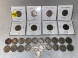 (29) Buffalo nickels.
