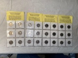 (24) Uncirculated Washington quarters, 1970's & 1980's plus 2001, 2004 dates.