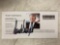 Donald Trump signed 2016 Silver Spurs event ticket.