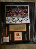 1980 Cleveland Browns photo signed by Rucker, Darden, Miller, Greg & Mike Pruitt, Rutigliano...