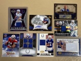 (8) Anthony Gonzalez autographed & swatch cards. Bid times eight.