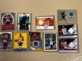 (10) Basketball jersey game worn swatch cards. Bid times ten.