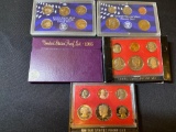 (5) US Proof sets (1980, 1981, 1985, 2002, 2002 State Quarters). Bid times five.