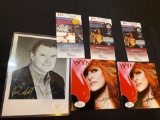 Robert Urich autographed 5x7 photo, (2) Winona signed song pamphlets for record album. JSA COA's.
