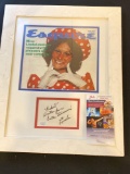 Linda Lovelace on 1973 Esquire magazine cover with separate autograph.
