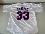 Jose Canseco autographed Rangers jersey, JSA COA #WPP040461.