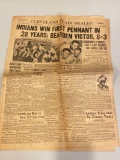 October 5, 1948 Cleveland Plain Dealer front page.