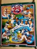 MCI Atlanta Braves 25th Season 24 x 29.5 poster signed by Hank Aaron.