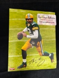 Aaron Rogers signed 8 x 10 photo.
