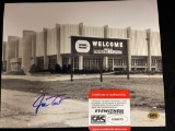 Joe Tait signed 8 x 10 photo of Coliseum of Richfield.