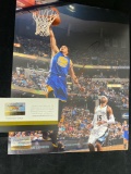 Steph Curry signed 8 x 10 photo.