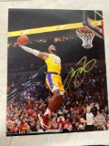 LeBron James signed 8 x 10 photo.