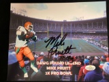 Mike Pruitt signed 8 x 10 photo.