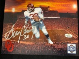 Greg Pruitt signed 8 x 10 Oklahoma photo.