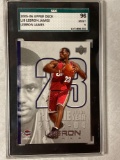 2005-06 Upper Deck #LJ8 LeBron James card, SGC 96 Mint 9 grade.