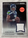 2012 Panini #5 Russell Wilson Rookie Collection jerseys. Worn 5/19/12 at NFLPA Rookie Premier.