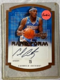 2003-04 Fleer SkyBox Carmelo Anthony autographed rookie card, #080 of 150 made.