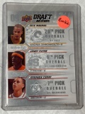 2009 Upper Deck Draft Edition rookies card (Maynor, Flynn, Curry).