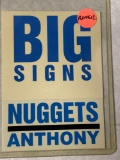2003-04 Fleer Big Signs #12 Carmelo Anthony rookie card.