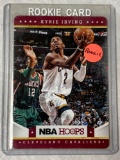 2012 Panini #56 NBA Hoops Kyrie Irving rookie card.
