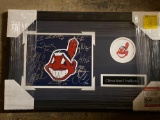 (11) Cleveland Indians autographs on photo, 22 x 14 frame, Pinpoint Signature Authentication
