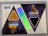 2006 Topps Luxury Box Kobe Bryant/ Bruce Rowen card w/ game worn jersey material, #072 of 225 made.