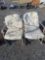 Pair of cast aluminum outdoor rockers