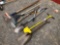 Yard tools, limb loppers, shovels