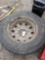 Truck tire, 285/75R24.5, aluminum rim