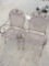 Pr wrought iron chairs