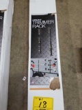 New lockable trimmer rack