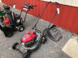Honda GVC 170 mower with smart drive and bagger.