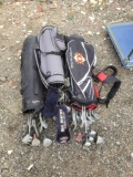 3 sets of golf clubs, in very nice golf bag