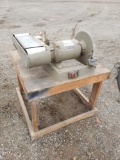 Belt sander/grinder on table