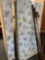 Blue floral twin mattress and box spring with bed rails