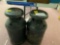 1 Goshen dairy large milk can and 1 other milk can