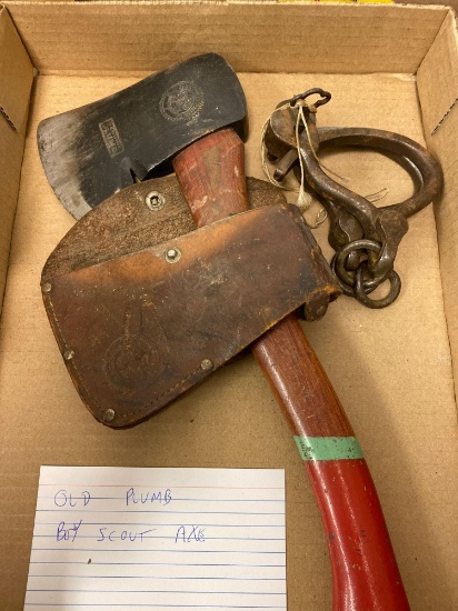 Old plumb Boy Scout Axe