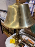 Brass lamp with Art Deco deer finial