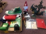 Shoes, books, gnome, Collectibles