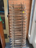 6 antique cast iron railings each one is approx. 5 and a half feet long and 22 inches tall