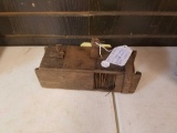Antique handmade wood mouse trap