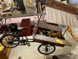 Collectible bike with fruit and vegetables cart