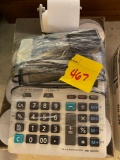Calculating machine and receipt rolls