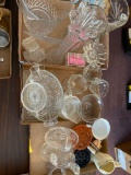 3 flats glassware, pitchers and more
