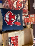 Cleveland Indians items books, pillow, 1 Cavaliers book
