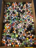 Flat of vintage marbles