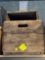 2 wooden crates advertising