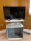 Seiki flat-panel TV, stand, VCR, whole set