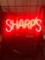 Sharps neon sign